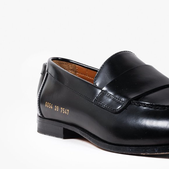 Woman by Common Projects Black Leather Loafers - Picture 7 of 9